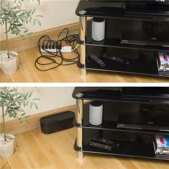 D-Line Cable Management Box, Power Strip Holder, Floor Outlet Hiders, Desk Cord - Picture 5 of 5